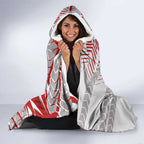 St George Illawarra Dragons Rugby Hooded Blanket Fierce Mascot Geometric Tribal Art