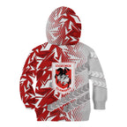St George Illawarra Dragons Rugby Kid Hoodie Fierce Mascot Geometric Tribal Art