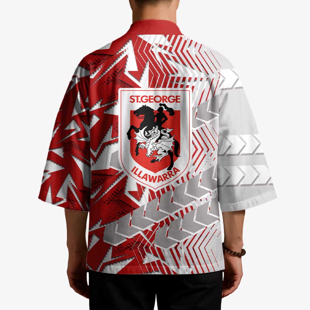 St George Illawarra Dragons Rugby Kimono Fierce Mascot Geometric Tribal Art