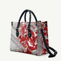 St George Illawarra Dragons Rugby Leather Bag Fierce Mascot Geometric Tribal Art