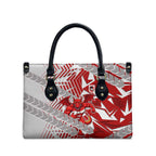 St George Illawarra Dragons Rugby Leather Bag Fierce Mascot Geometric Tribal Art