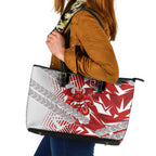 St George Illawarra Dragons Rugby Leather Tote Bag Fierce Mascot Geometric Tribal Art