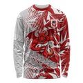 St George Illawarra Dragons Rugby Long Sleeve Shirt Fierce Mascot Geometric Tribal Art