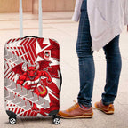 St George Illawarra Dragons Rugby Luggage Cover Fierce Mascot Geometric Tribal Art