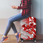 St George Illawarra Dragons Rugby Luggage Cover Fierce Mascot Geometric Tribal Art
