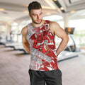 St George Illawarra Dragons Rugby Men Tank Top Fierce Mascot Geometric Tribal Art