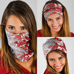 St George Illawarra Dragons Rugby Neck Gaiter Fierce Mascot Geometric Tribal Art