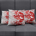 St George Illawarra Dragons Rugby Pillow Cover Fierce Mascot Geometric Tribal Art