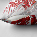 St George Illawarra Dragons Rugby Pillow Cover Fierce Mascot Geometric Tribal Art