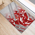 St George Illawarra Dragons Rugby Rubber Doormat Fierce Mascot Geometric Tribal Art