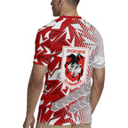 St George Illawarra Dragons Rugby Rugby Jersey Fierce Mascot Geometric Tribal Art