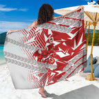St George Illawarra Dragons Rugby Sarong Fierce Mascot Geometric Tribal Art