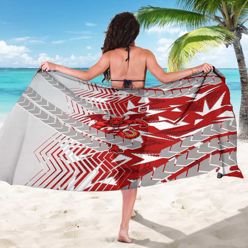 St George Illawarra Dragons Rugby Sarong Fierce Mascot Geometric Tribal Art