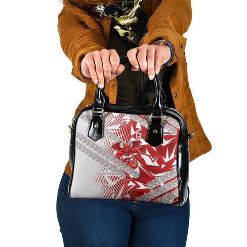 St George Illawarra Dragons Rugby Shoulder Handbag Fierce Mascot Geometric Tribal Art
