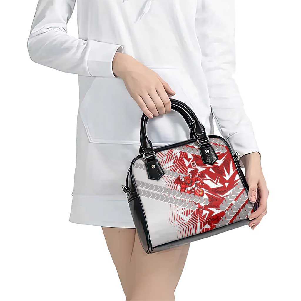 St George Illawarra Dragons Rugby Shoulder Handbag Fierce Mascot Geometric Tribal Art