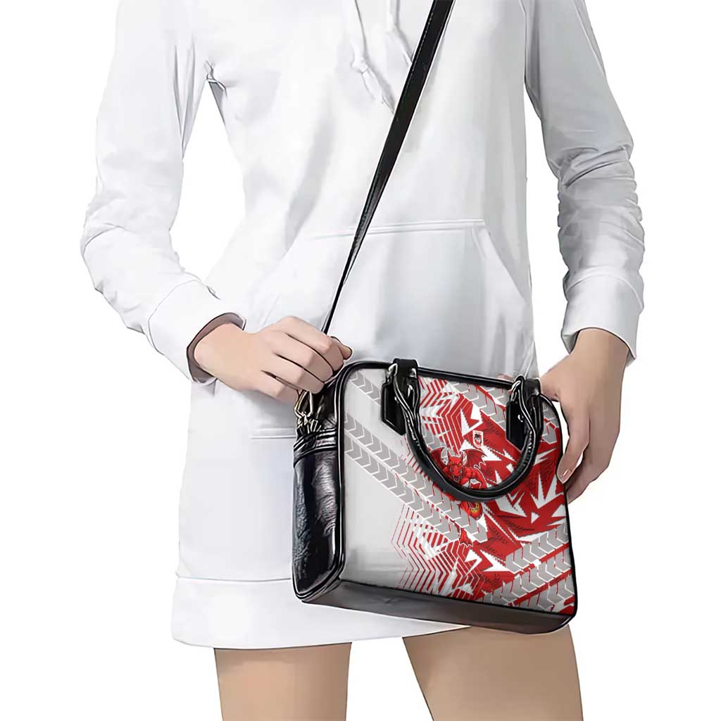 St George Illawarra Dragons Rugby Shoulder Handbag Fierce Mascot Geometric Tribal Art
