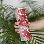 St George Illawarra Dragons Rugby Skinny Tumbler Fierce Mascot Geometric Tribal Art