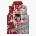 St George Illawarra Dragons Rugby Sleeveless Puffer Jacket Fierce Mascot Geometric Tribal Art