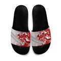 St George Illawarra Dragons Rugby Slide Sandals Fierce Mascot Geometric Tribal Art