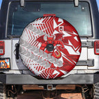 St George Illawarra Dragons Rugby Spare Tire Cover Fierce Mascot Geometric Tribal Art