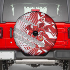 St George Illawarra Dragons Rugby Spare Tire Cover Fierce Mascot Geometric Tribal Art