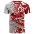 St George Illawarra Dragons Rugby T Shirt Fierce Mascot Geometric Tribal Art