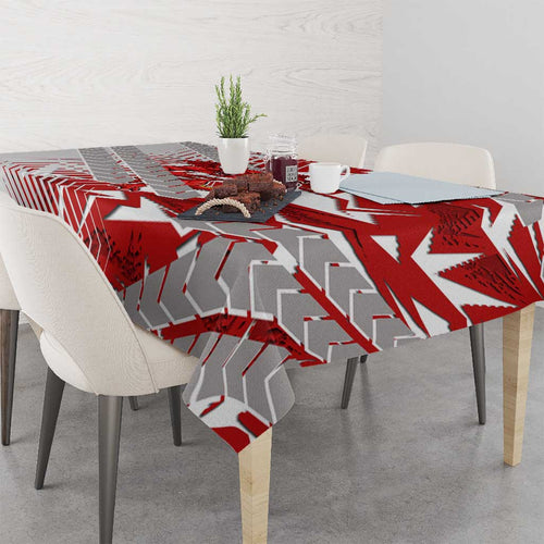 St George Illawarra Dragons Rugby Tablecloth Fierce Mascot Geometric Tribal Art