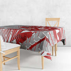 St George Illawarra Dragons Rugby Tablecloth Fierce Mascot Geometric Tribal Art