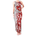 St George Illawarra Dragons Rugby Tank Maxi Dress Fierce Mascot Geometric Tribal Art