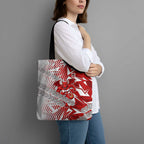 St George Illawarra Dragons Rugby Tote Bag Fierce Mascot Geometric Tribal Art
