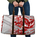 St George Illawarra Dragons Rugby Travel Bag Fierce Mascot Geometric Tribal Art