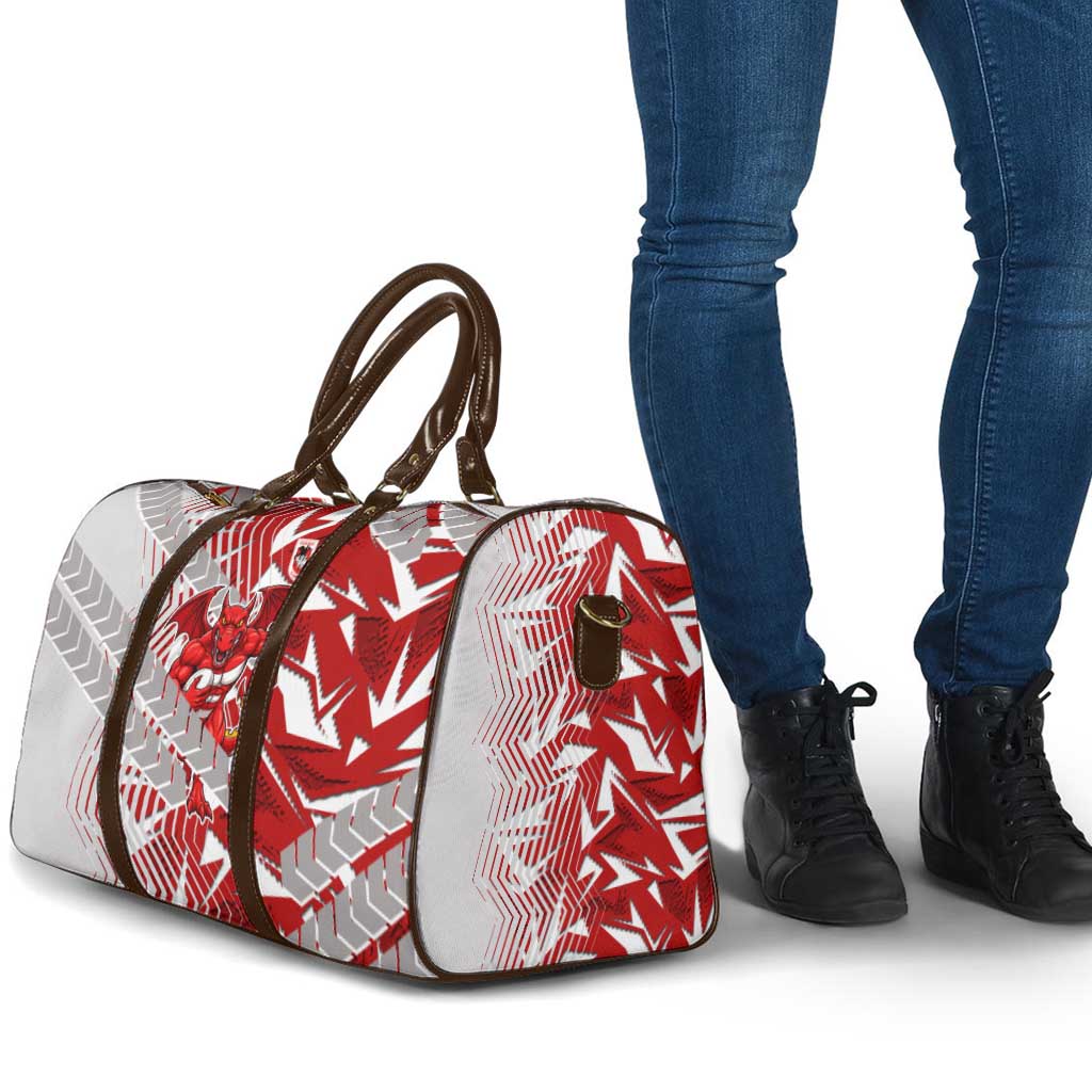 St George Illawarra Dragons Rugby Travel Bag Fierce Mascot Geometric Tribal Art