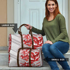 St George Illawarra Dragons Rugby Travel Bag Fierce Mascot Geometric Tribal Art