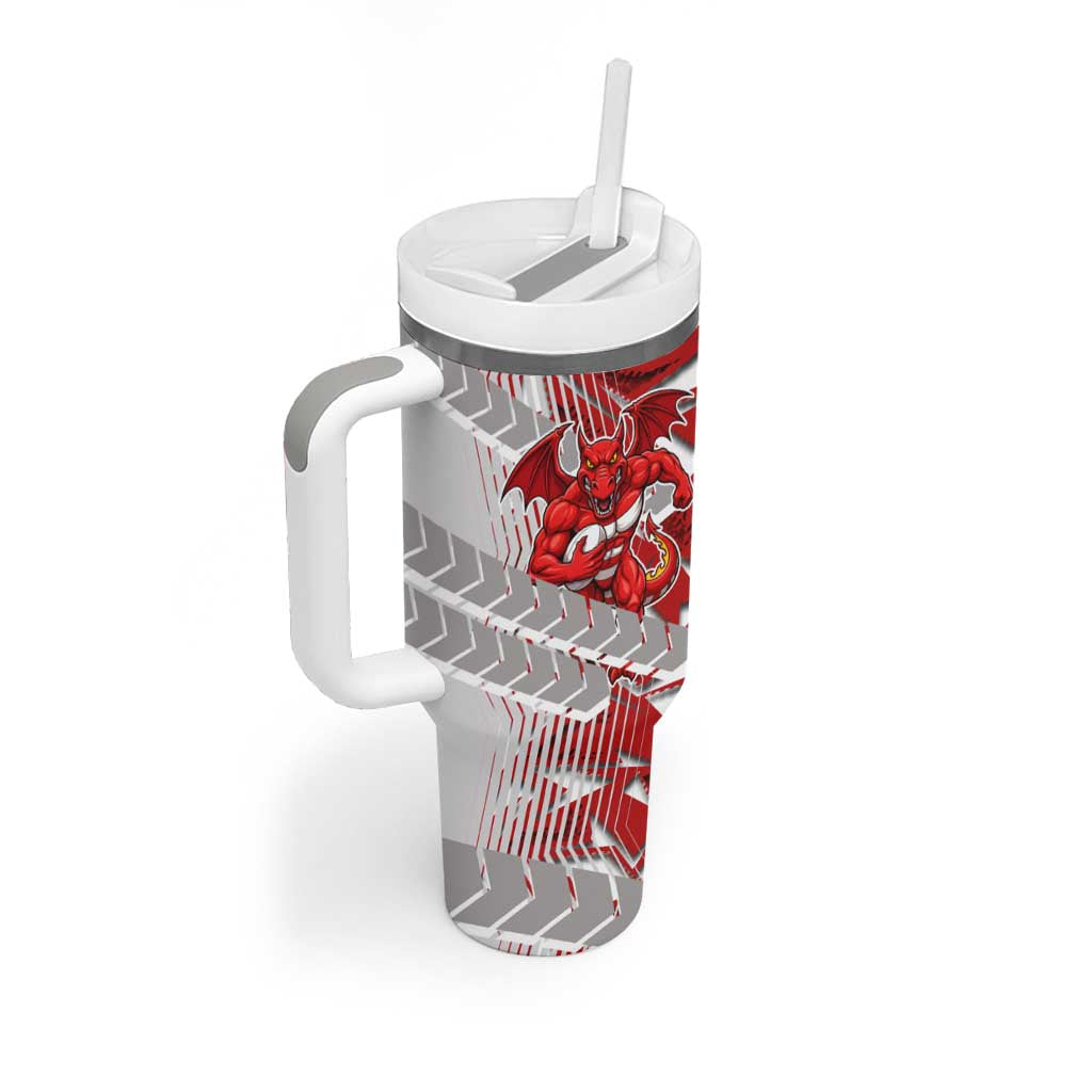 St George Illawarra Dragons Rugby Tumbler With Handle Fierce Mascot Geometric Tribal Art