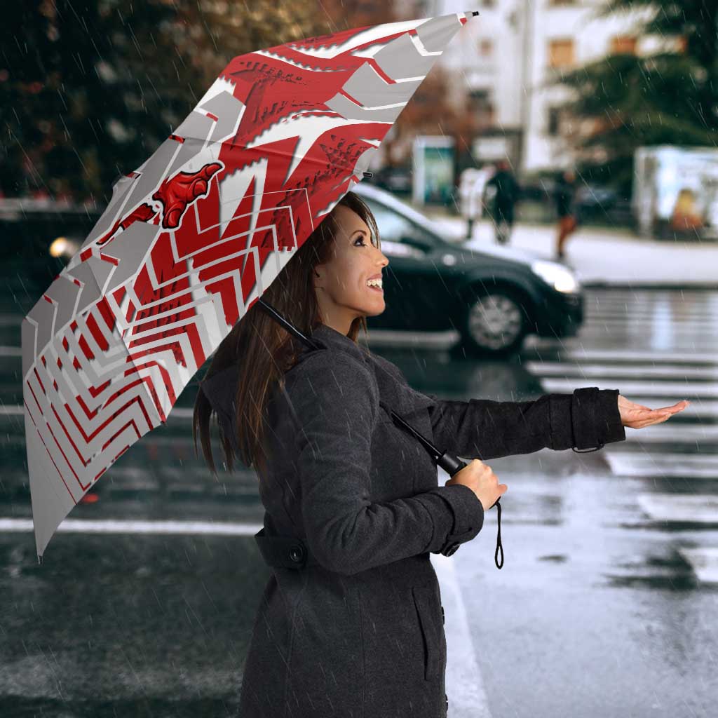 St George Illawarra Dragons Rugby Umbrella Fierce Mascot Geometric Tribal Art