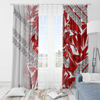St George Illawarra Dragons Rugby Window Curtain Fierce Mascot Geometric Tribal Art