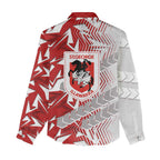 St George Illawarra Dragons Rugby Women Casual Shirt Fierce Mascot Geometric Tribal Art