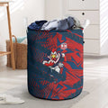 Sydney Roosters Rugby Laundry Basket Fierce Mascot Geometric Tribal Art