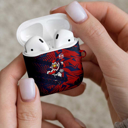 Sydney Roosters Rugby AirPods Case Fierce Mascot Geometric Tribal Art