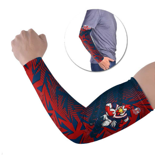 Sydney Roosters Rugby Arm Sleeves Fierce Mascot Geometric Tribal Art