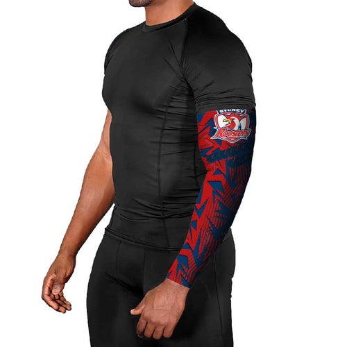 Sydney Roosters Rugby Arm Sleeves Fierce Mascot Geometric Tribal Art