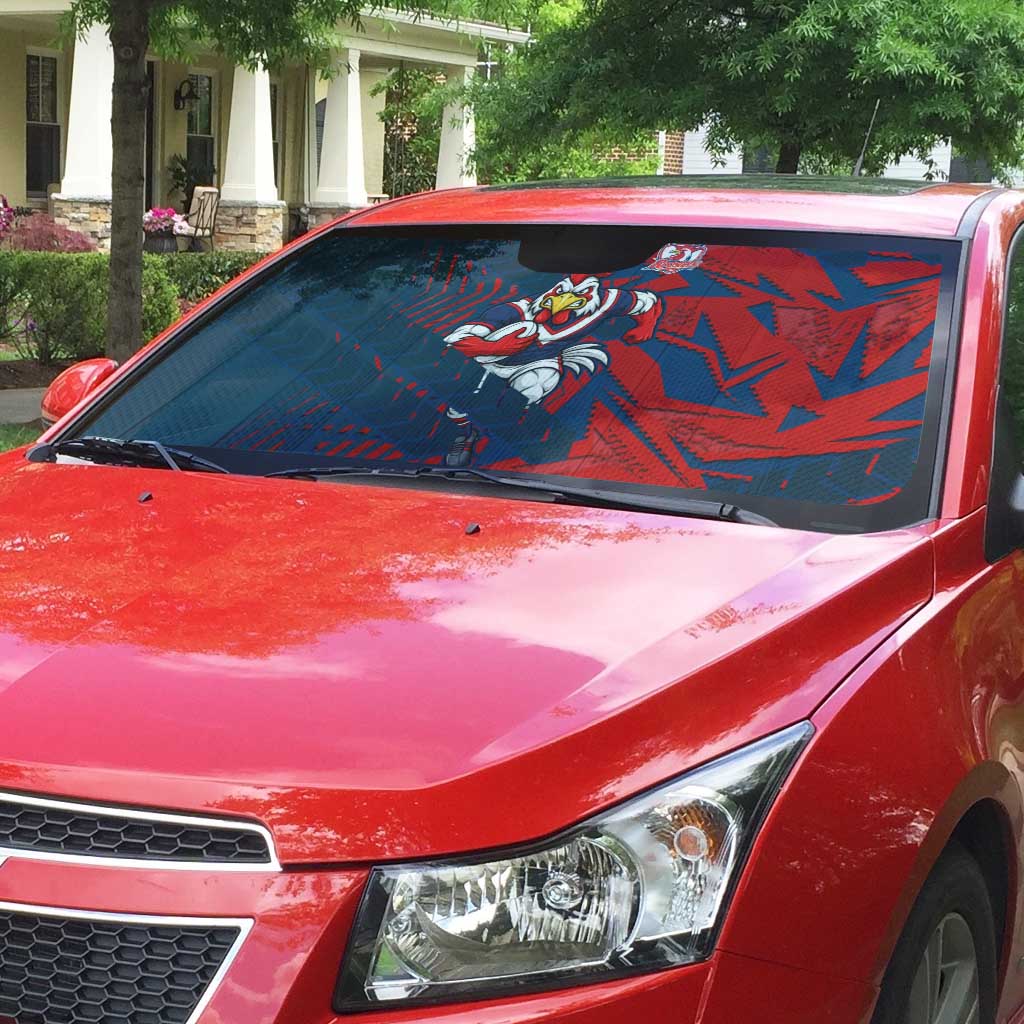 Sydney Roosters Rugby Auto Sun Shade Fierce Mascot Geometric Tribal Art