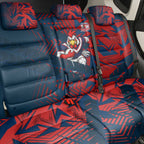 Sydney Roosters Rugby Back Car Seat Cover Fierce Mascot Geometric Tribal Art