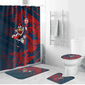 Sydney Roosters Rugby Bathroom Set Fierce Mascot Geometric Tribal Art