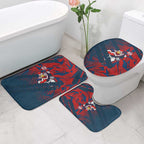 Sydney Roosters Rugby Bathroom Set Fierce Mascot Geometric Tribal Art