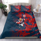 Sydney Roosters Rugby Bedding Set Fierce Mascot Geometric Tribal Art