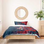 Sydney Roosters Rugby Bedding Set Fierce Mascot Geometric Tribal Art
