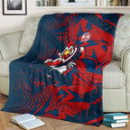 Sydney Roosters Rugby Blanket Fierce Mascot Geometric Tribal Art