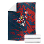 Sydney Roosters Rugby Blanket Fierce Mascot Geometric Tribal Art