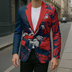 Sydney Roosters Rugby Blazer Fierce Mascot Geometric Tribal Art